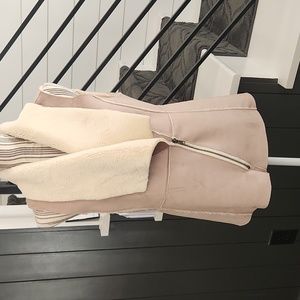 Sueded Faux Fur Lined Vest